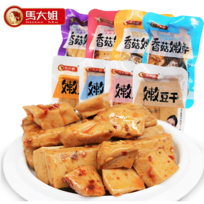 馬大姐嫩豆干 多種口味，休閑零食新選擇